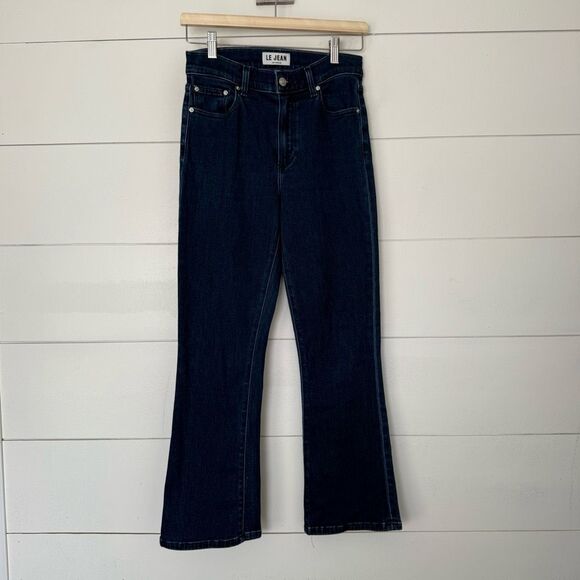 Le Jean Women’s 26 Bella Ankle Flare Dark Wash Jeans - Picture 1 of 5